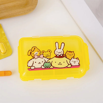 Fashion niche travel mini storage pill box Sanrio cartoon portable portable medicine box medicine sealed dispensing box