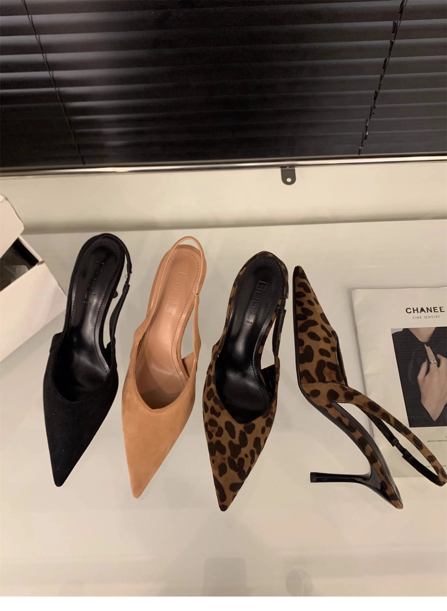 Women High Heels 2025 Summer New Fashion Pointed Toed Pumps Female Stiletto Slingback Shallow Weddings Bridal Shoes Zapatos