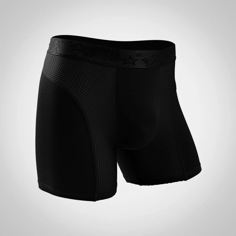 エクストラロングスポーツ下着 メンズ ボクサーブリーフ 耐摩耗性 レッグ ランニング 大きいサイズ 通気性 トレーニング ボクサーブリーフ