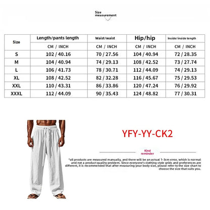 2025 New Spring and Summer Men's Suit Linen Casual Loose Breathable Long Sleeves Shirt Trousers 2Set of Beach Vacation Essential
