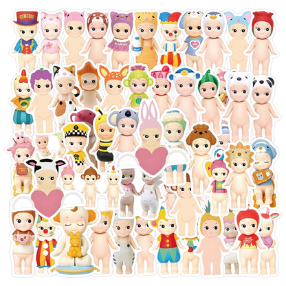 10/30/50/110PCS かわいいソニーアングルステッカー 漫画 かわいい 個性 落書き デカール DIY 荷物 スケートボード デカール 子供 おもちゃ ギフト