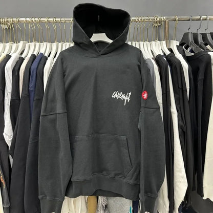 Batik Embroidery Black CAV EMPT Hoodies High Quality CE Retro Pullover Couple Cavempt Hoodie Sweatshirts for Men Women Hooded