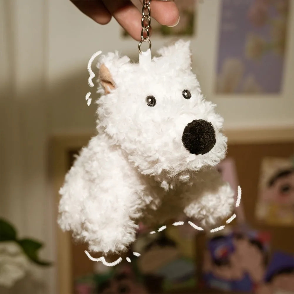ぬいぐるみペンダント かわいい ウェストハイランド ぬいぐるみ 子犬 人形 漫画ペンダント 人形 キーチェーン バッグペンダント 子供用ギフト かわいい