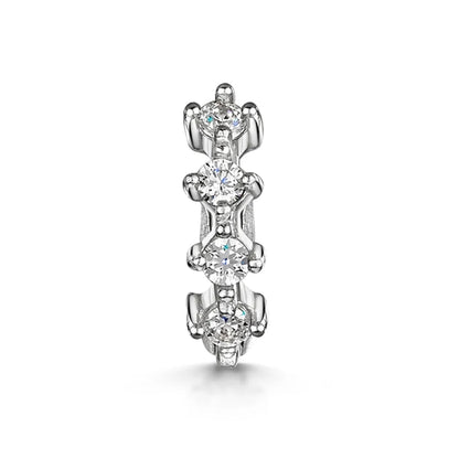Aide 925 Sterling Silver 1pc Geometry Multi Piercing Stud Earrings For Women K Gold Simple Elegant Tassel Jewelry Gift Pendiente