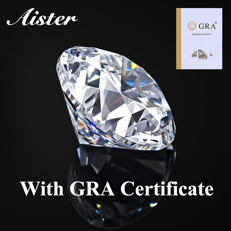 卸売 Dカラー モアサナイト ルースストーン 0.1-12.0ct VVS1認定 モアサナイト ラボダイヤモンド テスター合格 GRA証明書付き