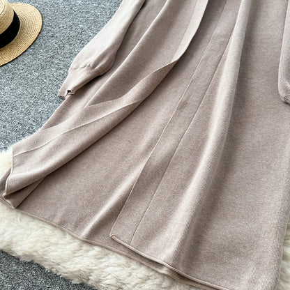 SINGREINY Autumn Knitted Warm Suits V Neck Buttons Vest+Full Sleeve Long Cardigans+Wide Legs Pants Women Solid Three Pieces Sets