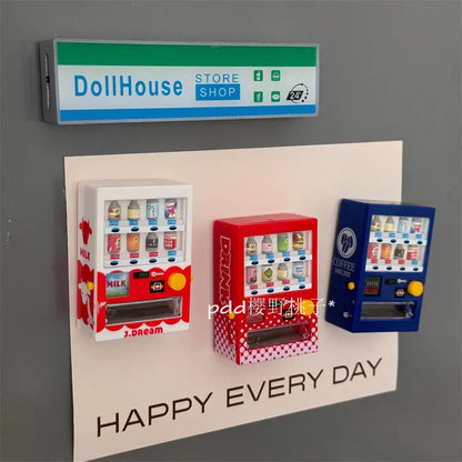 3d Fridge Magnets Magnetic Fridge Sticker Simulation Mini Appliances Model Refrigerator Sticker Ornaments Fridge Diy Decoration
