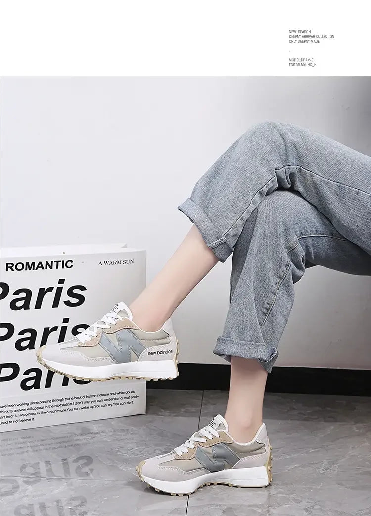 Women Sneakers 2025 New Spring Autumn Brand Luxury Vulcanize Shoes Casual Footwear Zapatillas Mujer Light Flat Breathable Shoes