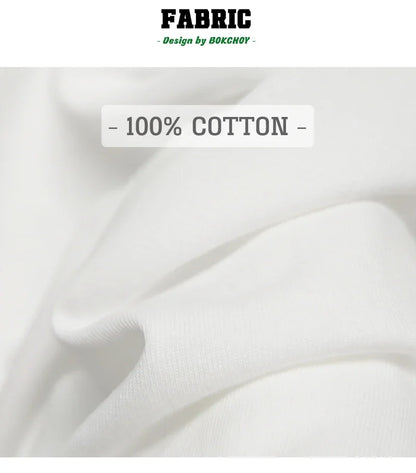 2024 Summer New Pure Cotton Cat Printed Men T-shirts Short Sleeve Casual Solid Color Simple Thin Men Tops BOK0121