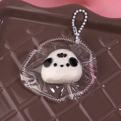 Kawaii Hello Kitty Melody Kuromi Cinnamoroll Soft Anime Keychain Cartoon Hand Pinch Toy Gift
