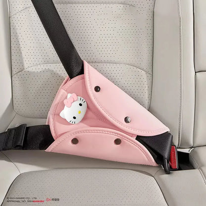 Sanrio Car Child Safety Belts, Seat Shoulder Pads, Anchors, Seat Belt Protectors, Anti-Pinch Neck Hello Kitty Car Accessories