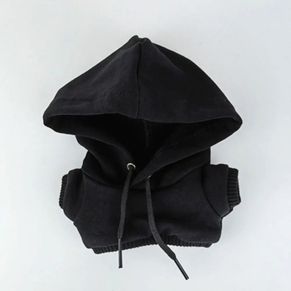 10/15cm/20cm コットンドール用ハンドメイドファッション服パーカー、1/12 BJDドール用スウェットシャツ衣装、1/11 1/12 OB11用トップス