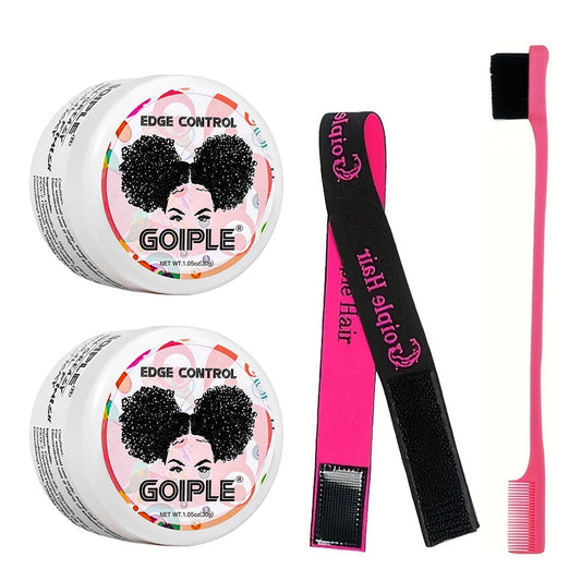 GOIPLE 30G エッジコントロール 4Cカール用 ヘアスタイリングクリーム 切れ毛を鎮め、前髪を修復 ポマード ミニスモールヘアジェル