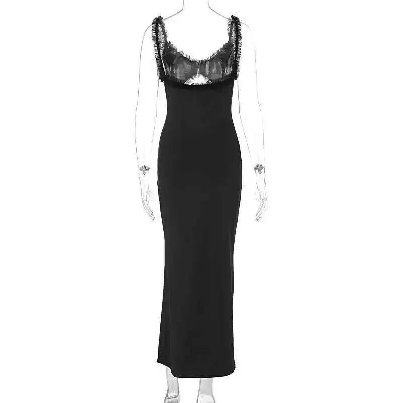 Giyu Sexy Evening Club Party Dresses Women 2025 Summer Sleeveless Backless Hollow Out Maxi Long Dress Elegant Bodycon White Robe