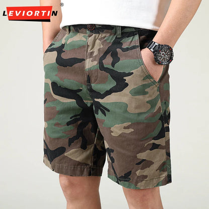 2025 Summer Men's Thin Loose Casual Work Short Pants Simple Wearable Camouflage Wear-resistant Tooling Sports Shorts For Man