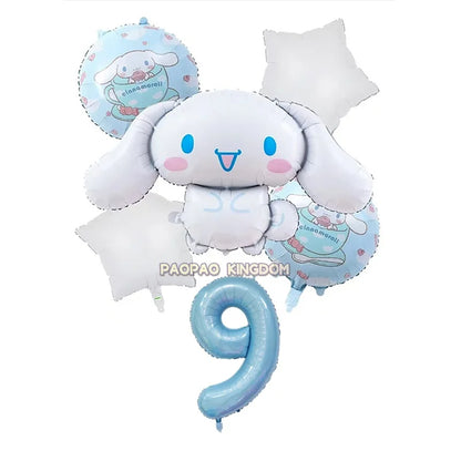Cinnamoroll Kuromi My Melody Anime Kawaii Balloon Baby Shower Party Decoration Metallic Birthday Arrangement Helium Balloons