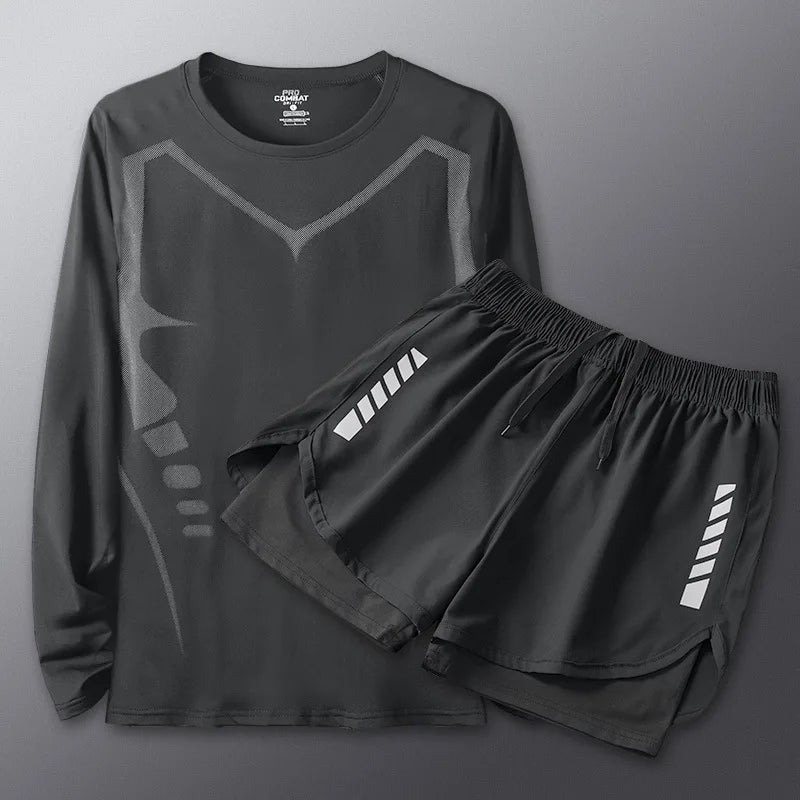2025 Summer Men's 1-2 Piece Suits Separates Swimsuit Set Anti Embarrassment Swimming Trunks Surfing Beach Wear Sports Clothes