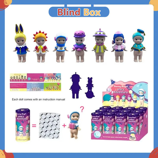 Angel Space Adventure Space Series Blind Box Toys Doll Cute Anime Action Figure Ornaments Christmas Gifts Desktop Home