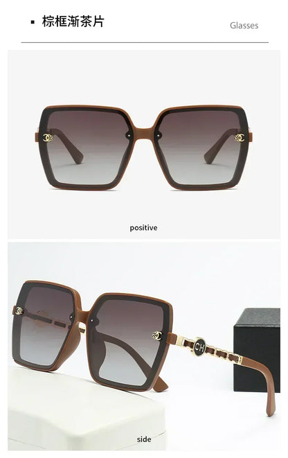 Polarized Sunglasses for Women, Fashionable Square Sunglasses, Driver's Goggles, Face Enhancing Small Glasses