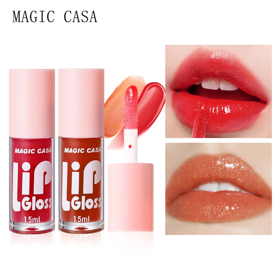 MAGIC CASA 6個/セット 小瓶 ハイドレーティング ジェリー リップオイル 長時間保湿 滑らかに輝くリップ ハイドレーティング リキッド