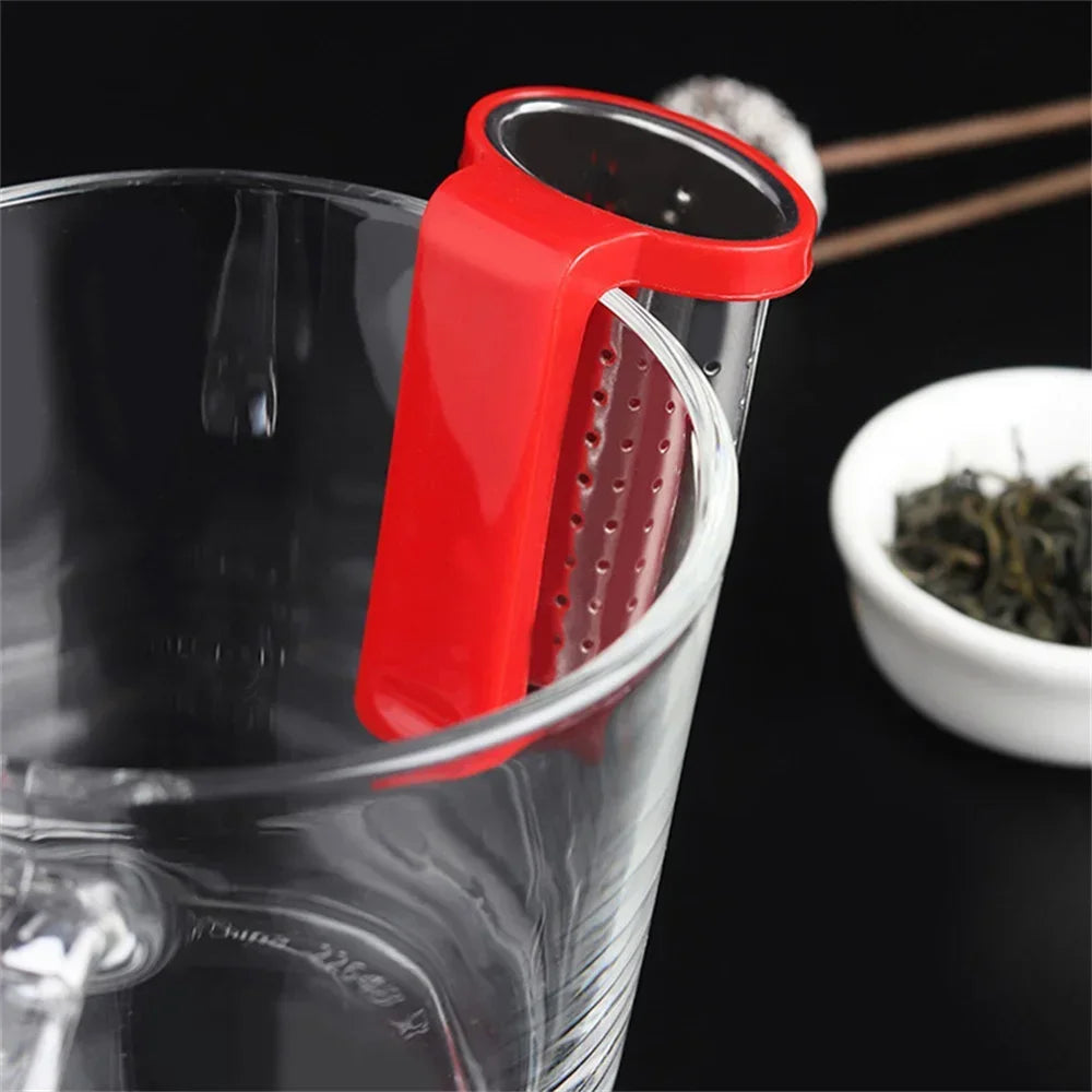 Stainless Steel Tea Infuser Kitchen Accessory Household Use Reusable Metal Makeup Brushes  Massage Kitchen Dining Bar Garden