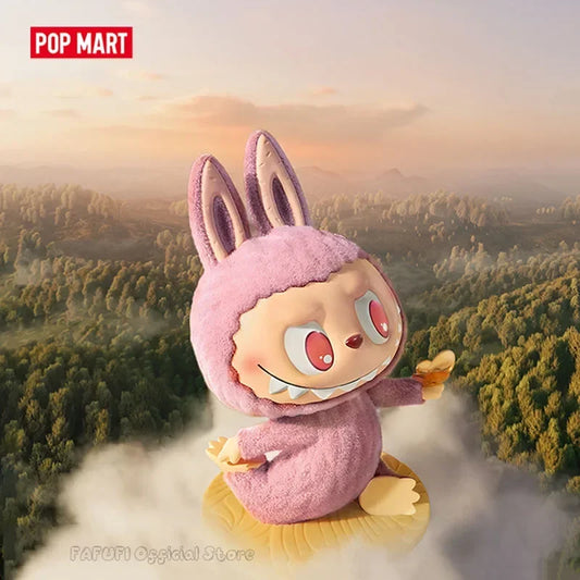POP MART LABUBU THE MONSTERS Lazy Yoga Series Blind Box Toys Kawaii Anime Action Figure Caixa Caja Mystery Box Dolls Girls Gift