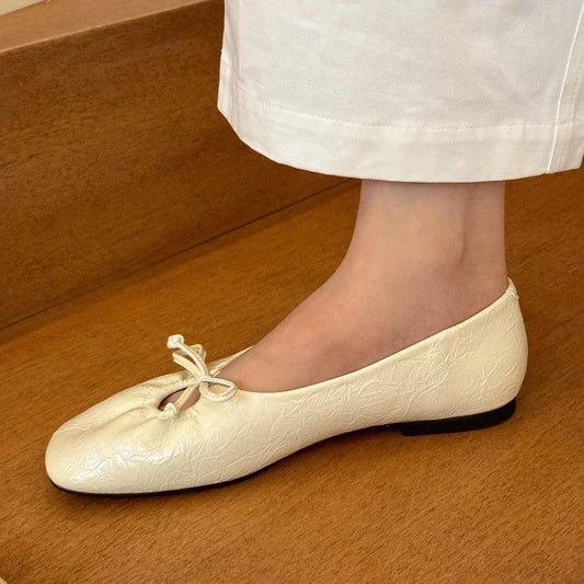 Flats Women Loafers Shoes Spring Fashion Casual Shoes Lolita Dress Woman Sandals 2025 Designer Brand Bow Sport Female Zapatillas