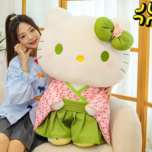 New Japanese Kuromi Standing Matcha Sakura Kimono Doll Large Plush Doll Children's Birthday Gift Plush Pillow