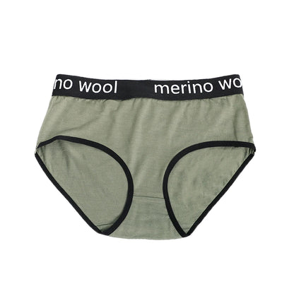 Women's 100% Merino Wool Bikini Brief Merino Underwear Lightweight Briefs Women Sports Active Panties Soft Breathable Anti-Odor
