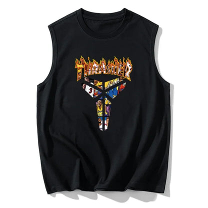 110kg-180kg Men's Tank Tops Plus Size 6XL-12XL Sleeveless Tees Summer Gym Basketball Vest Male Boy Fashion Fitness Running Vest