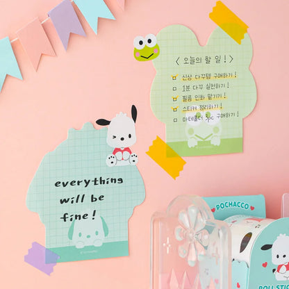 Cute Sanrio Cartoon Hello Kitty Kuromi Alien Memo Pad Notebook Kawaii My Melody Student Office Message Memo Stationery Supplies