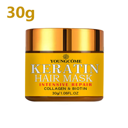 ヘアリペア ヘアマスク ビオチン コラーゲン ケラチン トリートメント ヘアコンディショナー ヘアエッセンシャルオイル 乾燥・ダメージヘアに栄養を与える