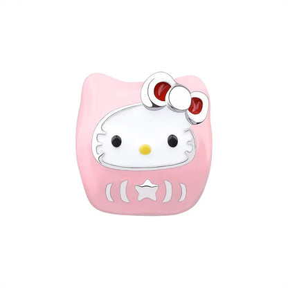 Sanrio Hello Kitty Melody Charming Cartoon Dripping Oil Beads Fit Original Pandora Bracelets Colorful DIY Jewelry Accessories