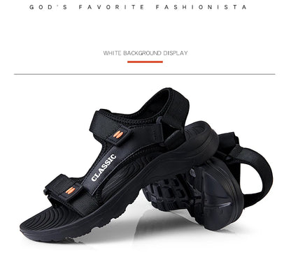 Men Sandals Summer Leisure Beach Holiday Sandals Men Shoes 2023 New Outdoor Sneakers Male Retro Comfortable Casual Sandals Men