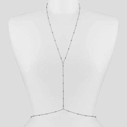 Stainless Steel Simple and fashionable bead wasit chain Bohemian women's body chain Sexy Beach Wedding Accessories Women Bra Cro