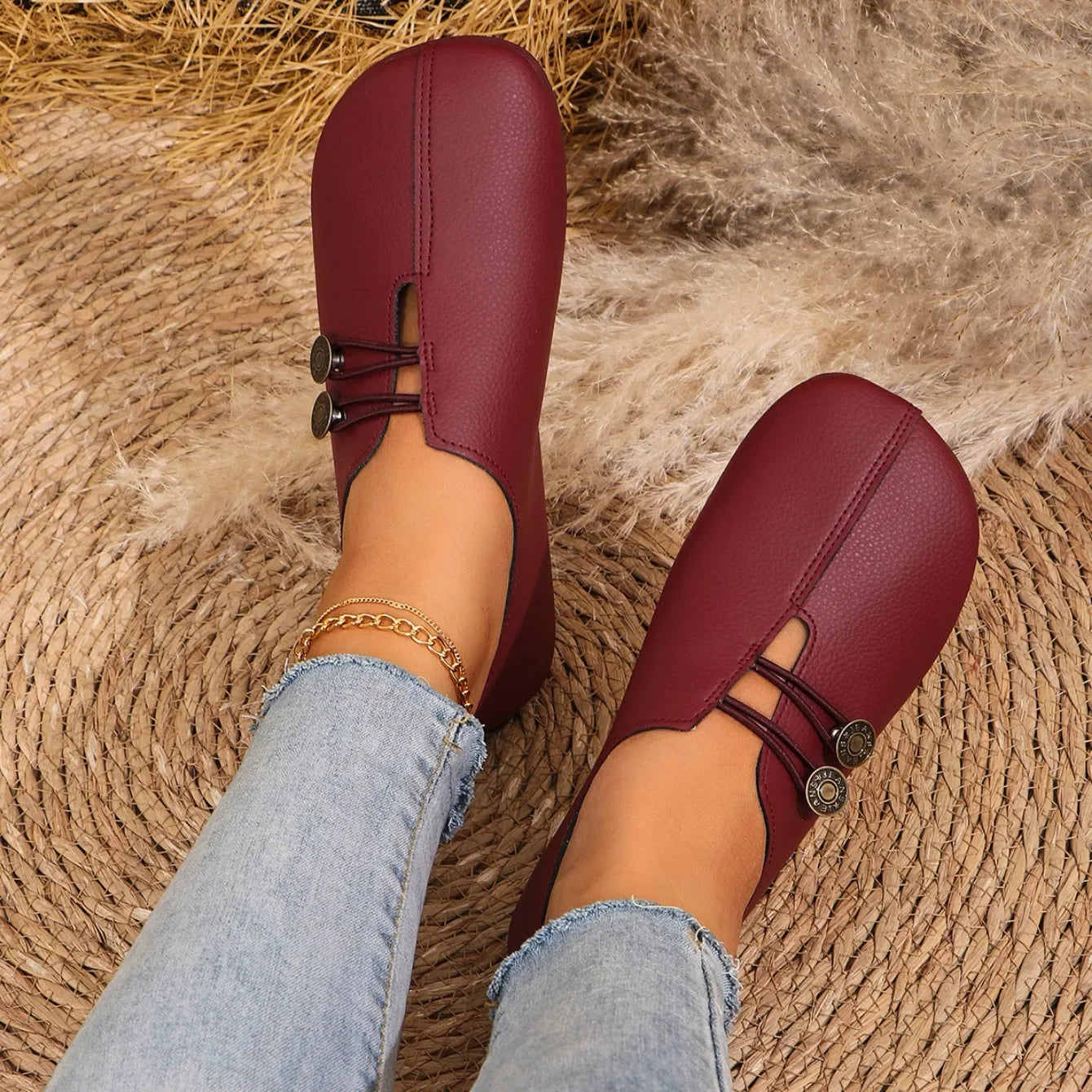Women Flats Shoes 2025 New Spring Autumn Casual Comfortable Boat Shoes Loafers Round Toe Ballet Outdoor Soft Bottom Flat Shoes