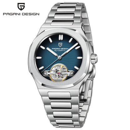 PAGANI DESIGN 2025 New Skeleton Tourbillon Men's Mechanical Watches Top Luxury Automatic Watch For Men Sporty elegant Wristwatch