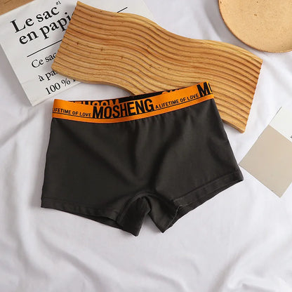 Cotton Women Panties Sexy Sports Underwear Safety Pants Plus Size Boxer Shorts Mid-Rise Boyshorts Intimates Girls Solid Briefs