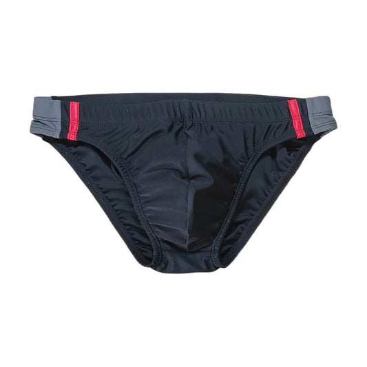 BOYTHOR  Men's Swimming Briefs Patchwork Color Contrast Craft Lace-up Beach Swimming Briefs