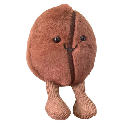 Jellycat コーヒー豆バッグペンダント 漫画ぬいぐるみ 笑顔のコーヒーフードぬいぐるみ かわいいキーチェーン ソフトドール 誕生日プレゼント 女の子