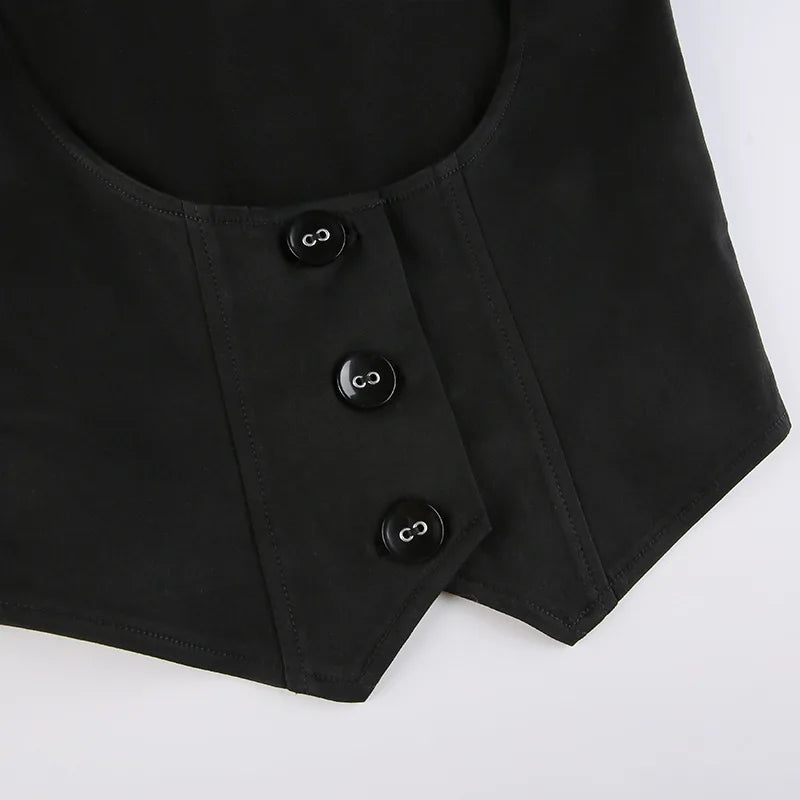 Solid Color Outer Waistband Vest Women's Cross-border Sleeveless Slim-fit New Fashion Top Women